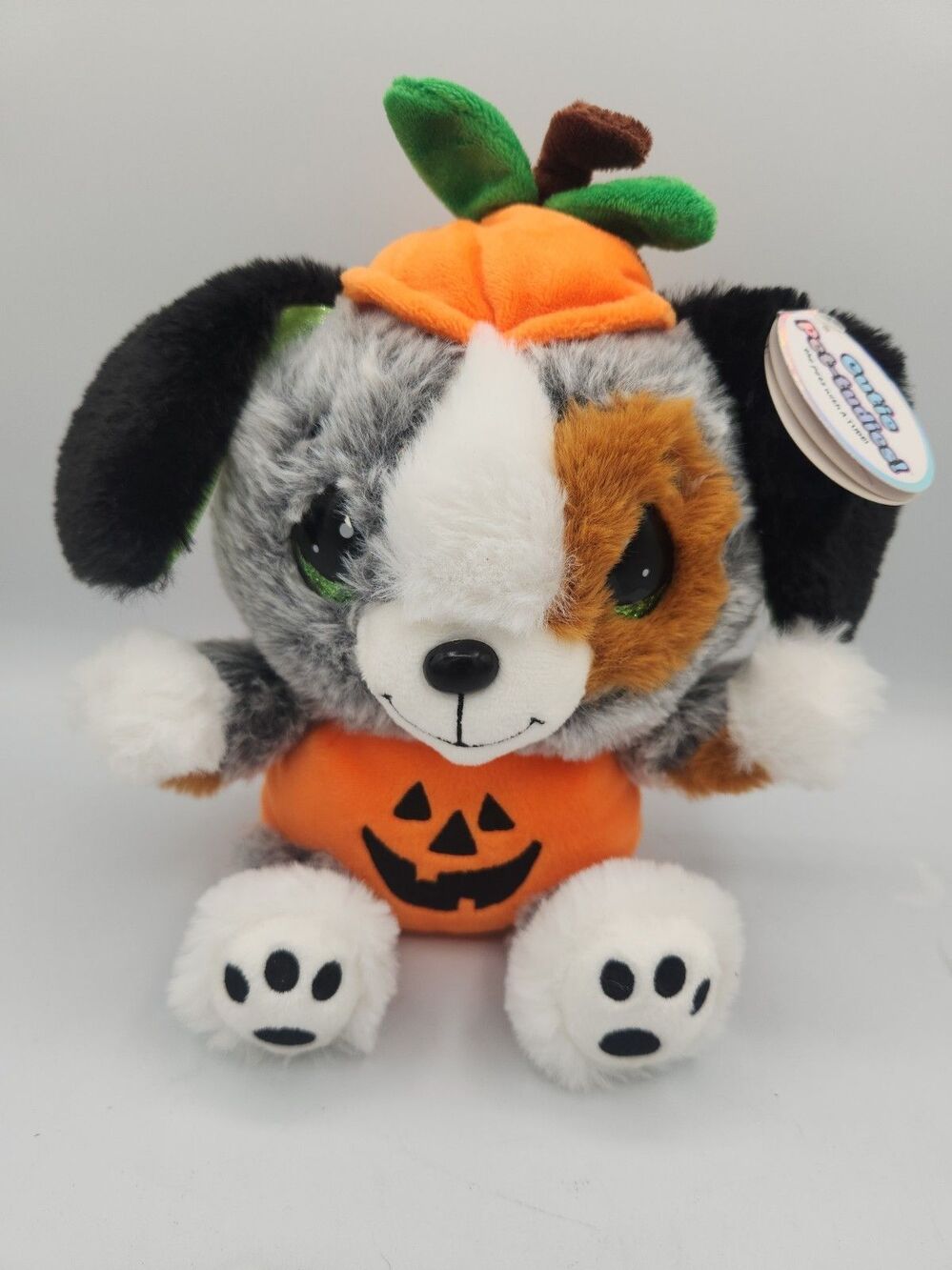 Cutie Pet-Tudies Ausie Australian Shepherd Dog Halloween Plush 8" NEW w TAG